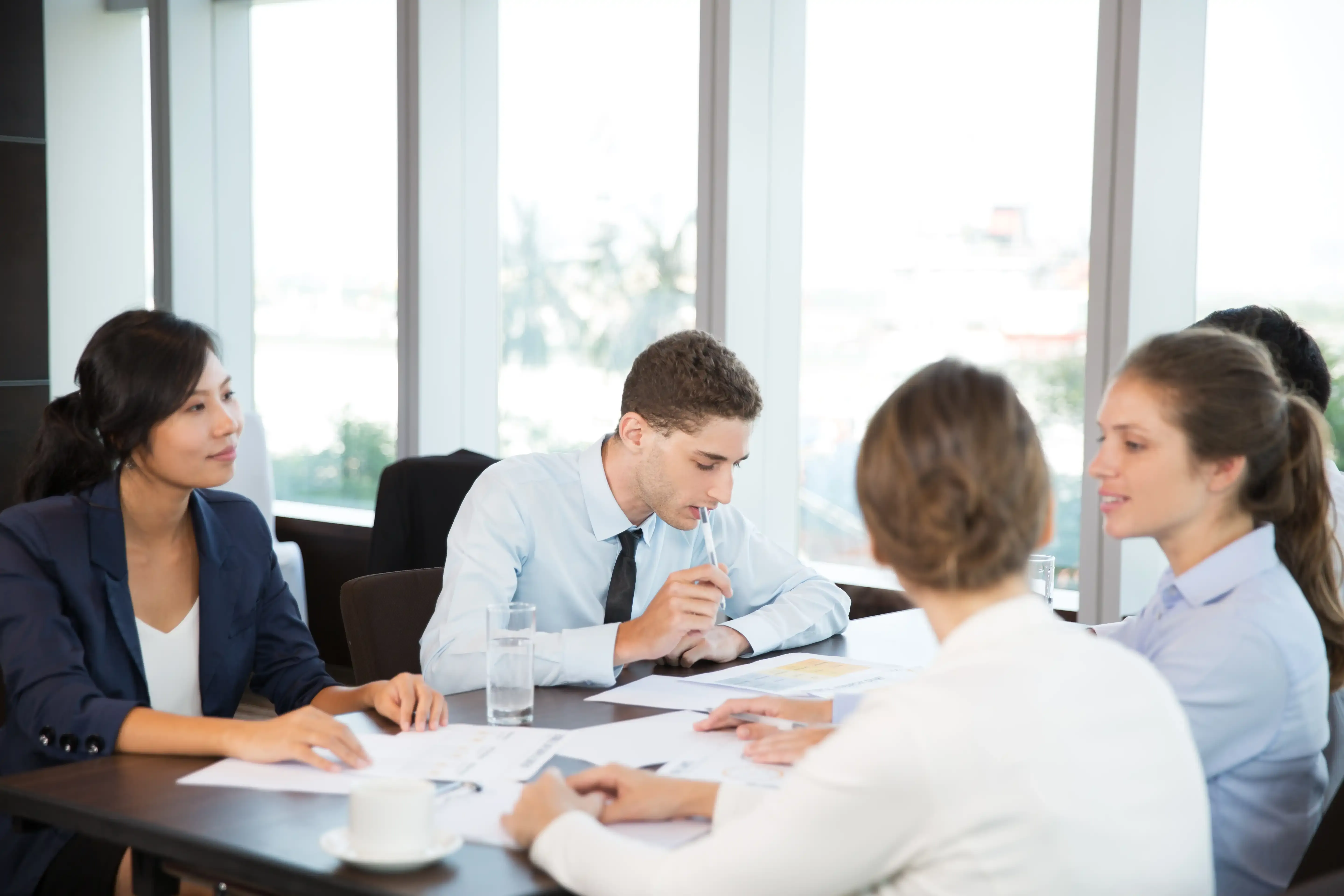 Enterprise team collaborating on single sign-on applications and servers